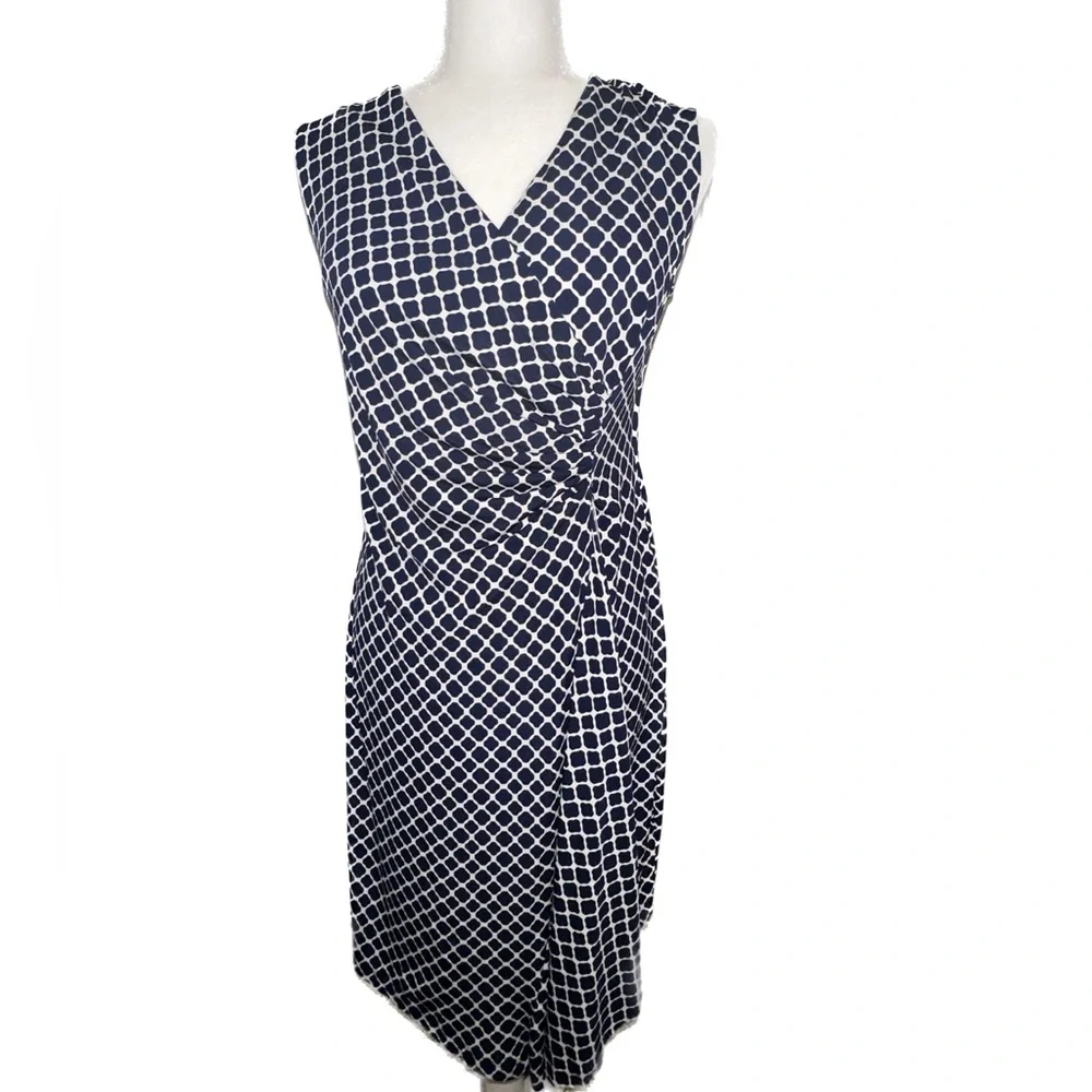 New - Enfocus Studio Blue Dress | Color: Blue/White | Size: 14 - Picture 6 of 13